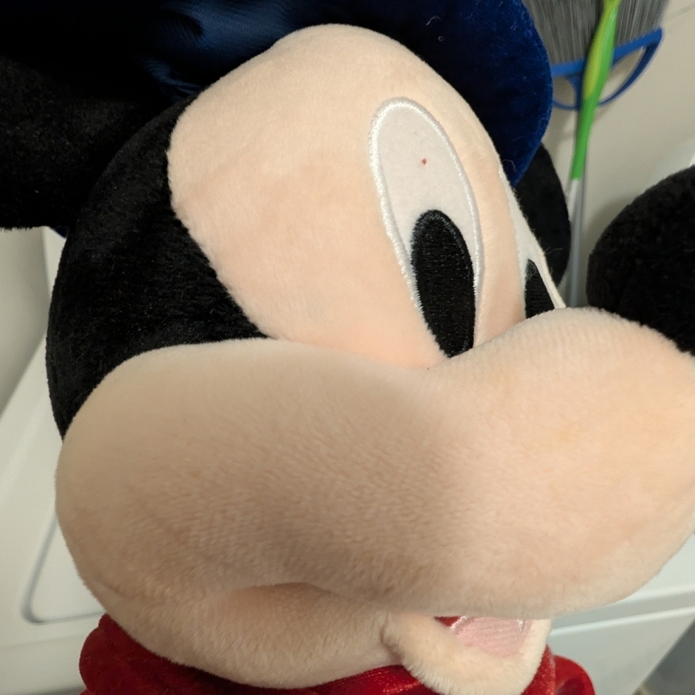 Mickey Mouse Fantasia Sorcerer Plush 24" Disney Toy Collectible - Picture 9 of 12